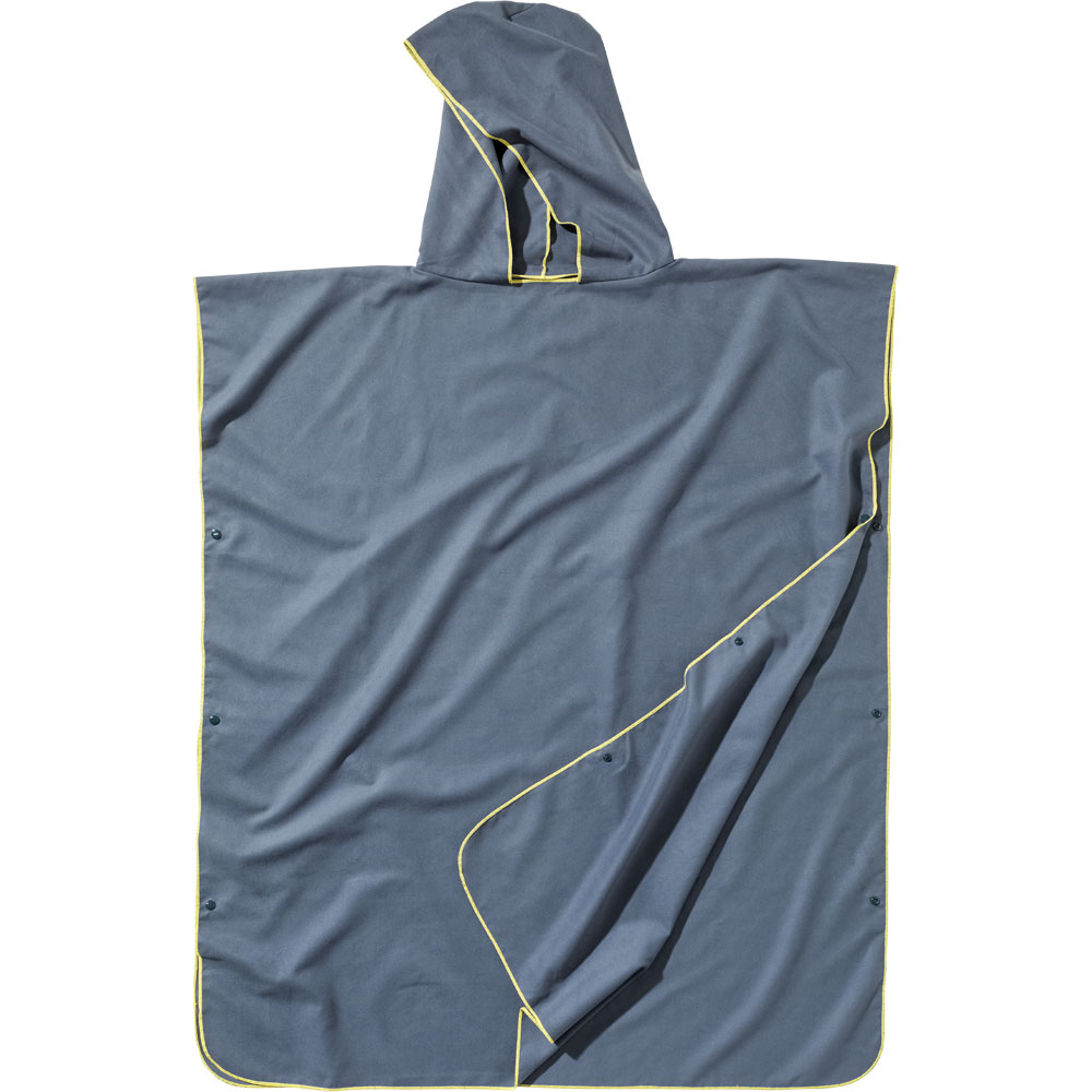 Microfiber Towel Poncho Ultralight anchor grey