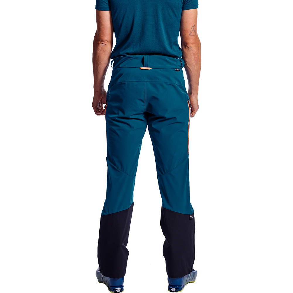 Pordoi Softshell Pants Men petrol blue