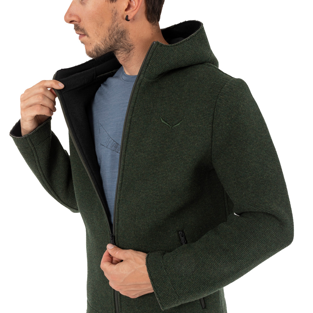 Sarner Full-Zip Hoodie Men dark olive