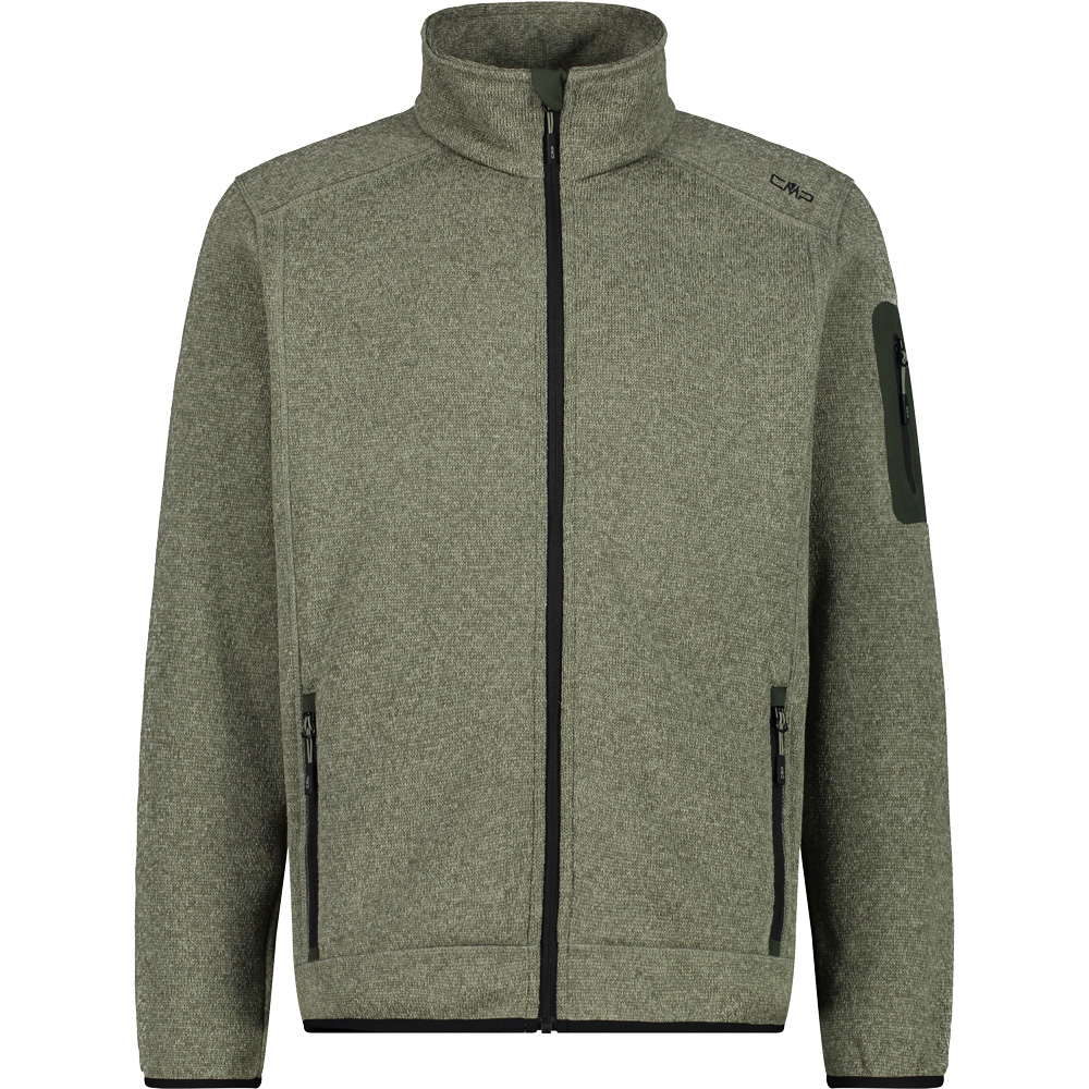 Knit-Tech Fleece Jacket Men kaki