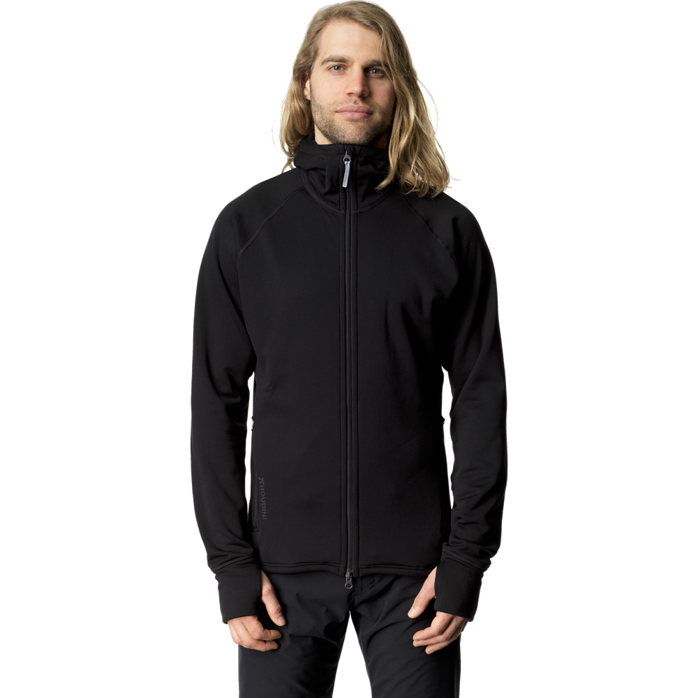 Power Houdi Fleecjacke Herren trueblack