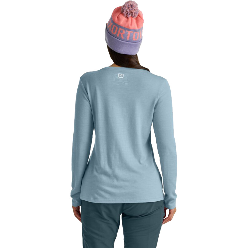 185 Merino Mountain Longsleeve Damen glacier grey