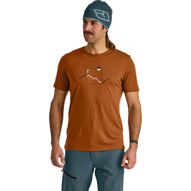 150 Cool Peak Focus T-Shirt Herren bristle brown