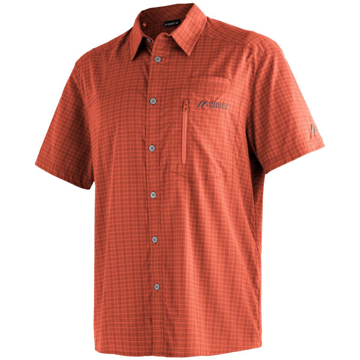 Mats Short Sleeved Shirt Men red check