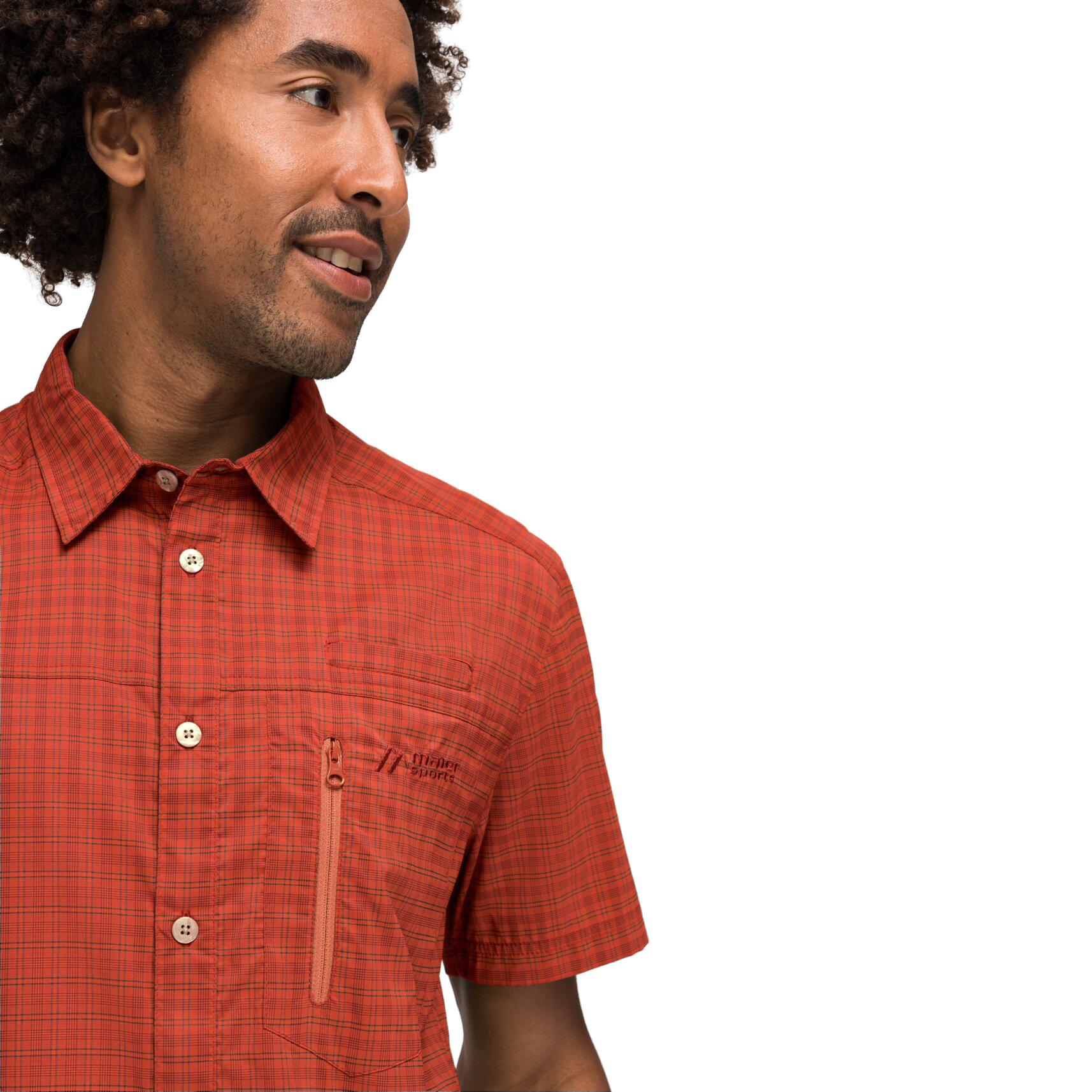 Mats Short Sleeved Shirt Men red check