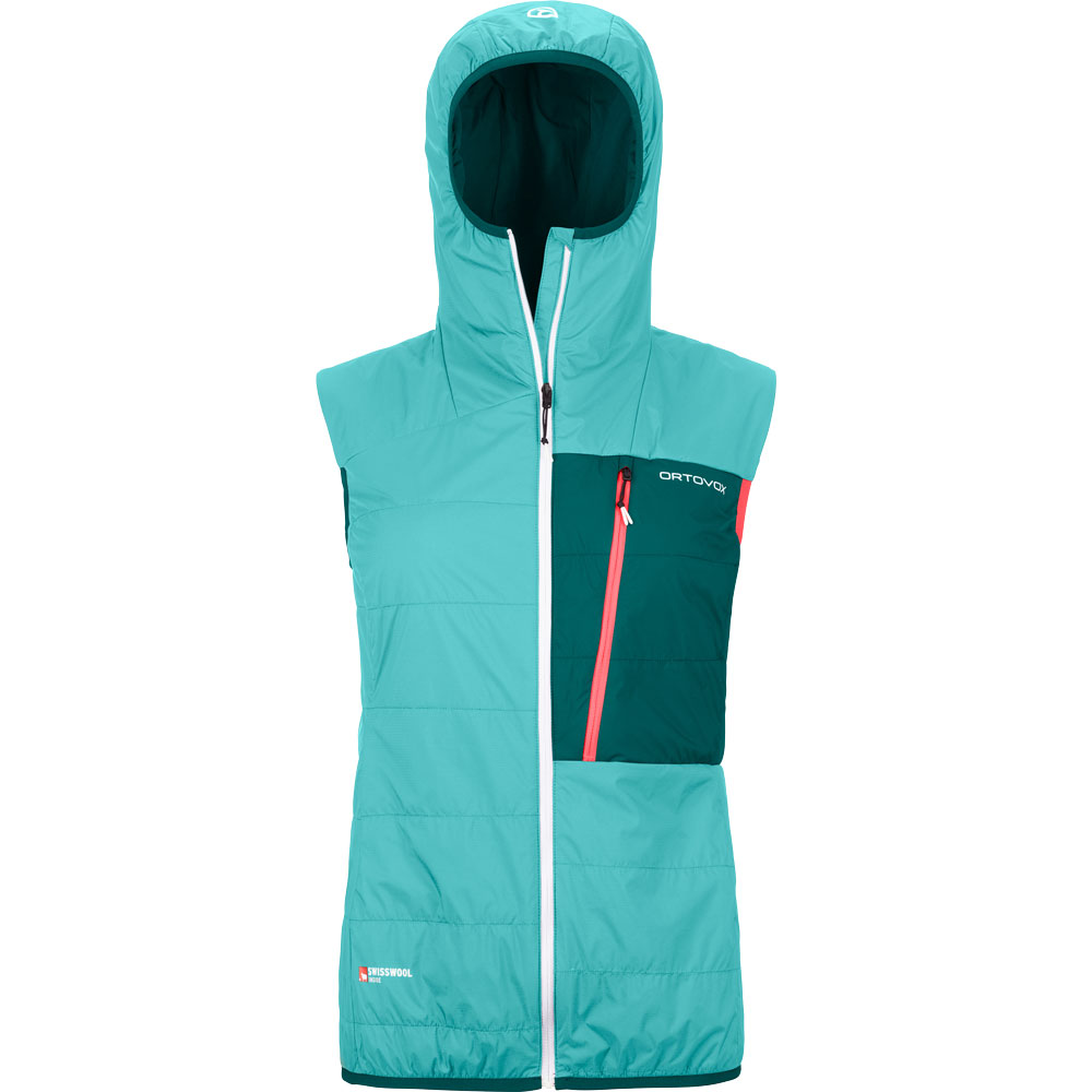 Swisswool Piz Duan Vest Women ice waterfall