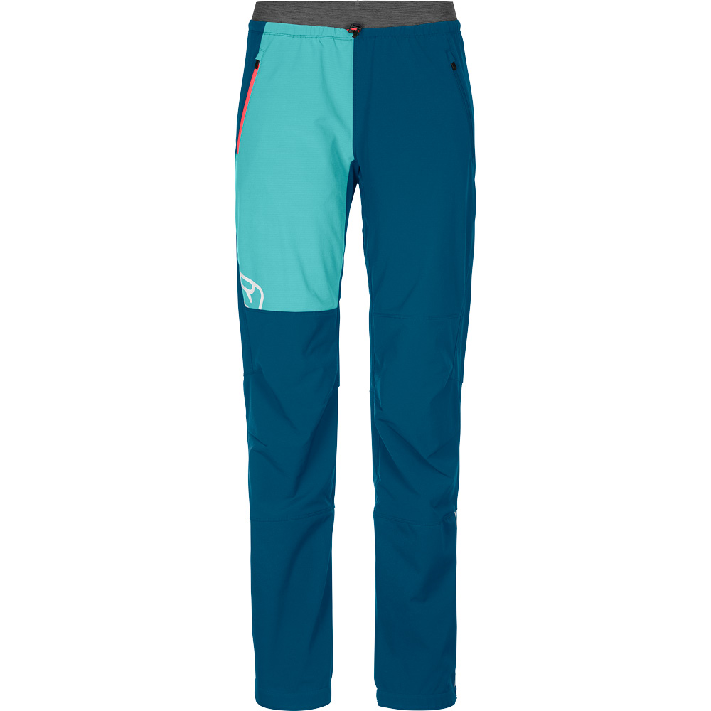 Berrino Softshell Pants Women petrol blue