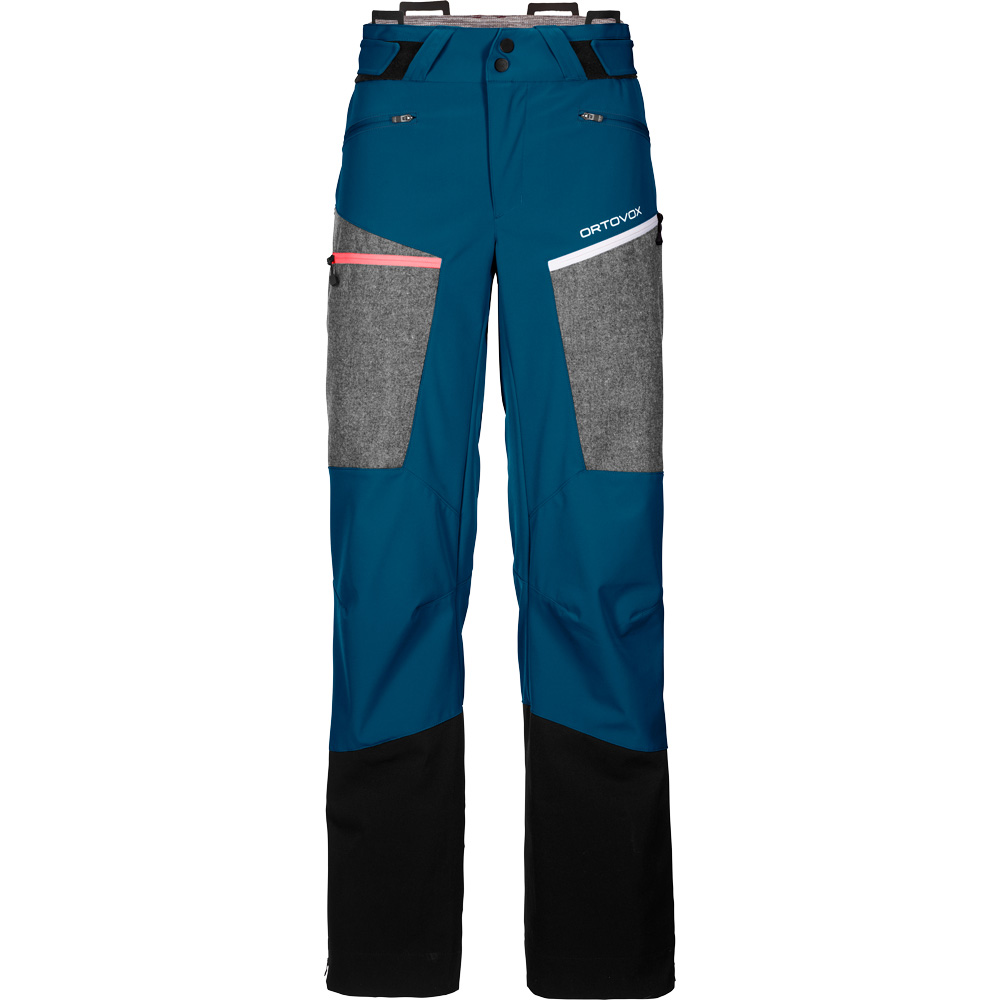 Pordoi Softshell Pants Women petrol blue