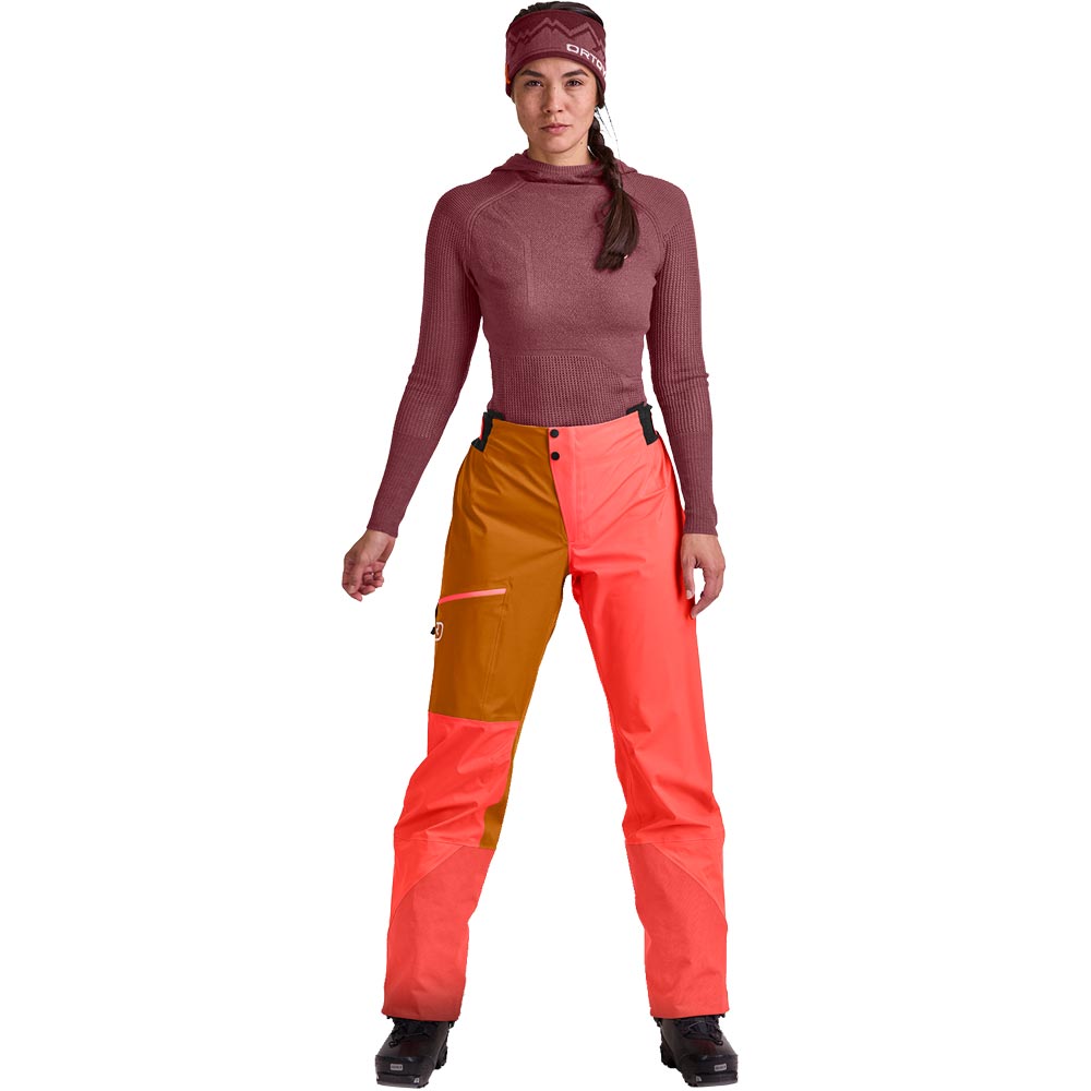 3L Ortler Hardshell Pants Women coral