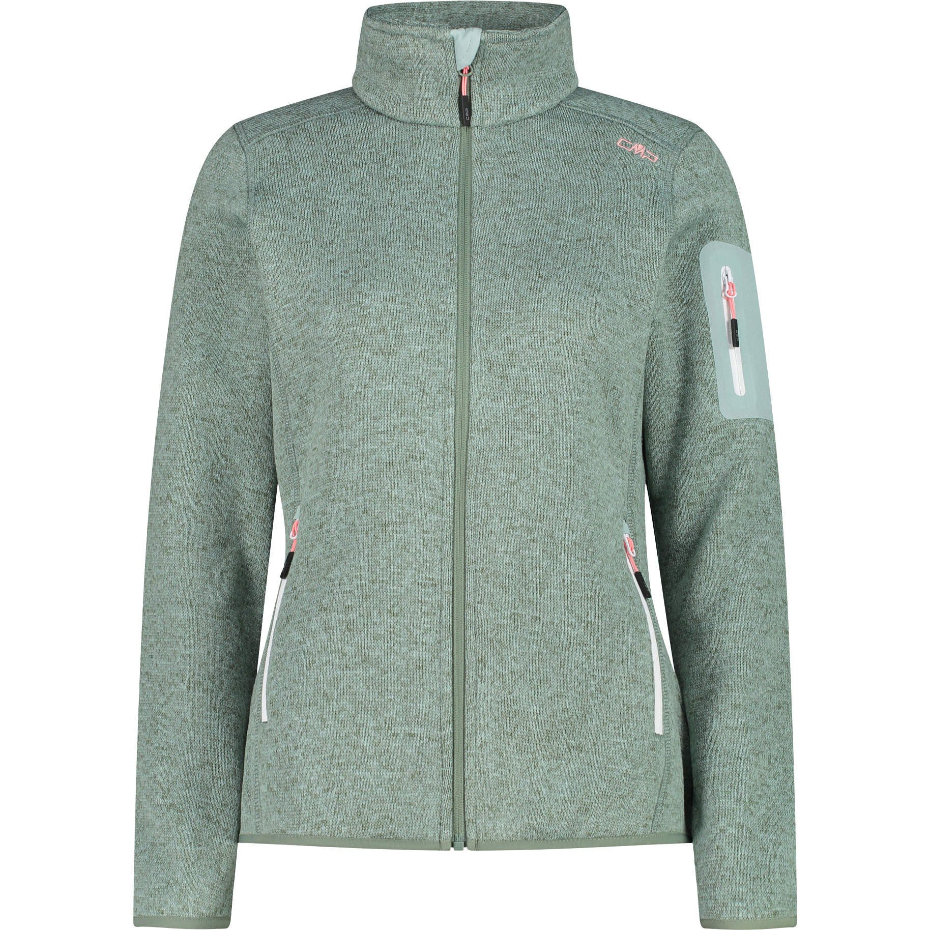 Knit-Tech Fleecejacke Damen jade