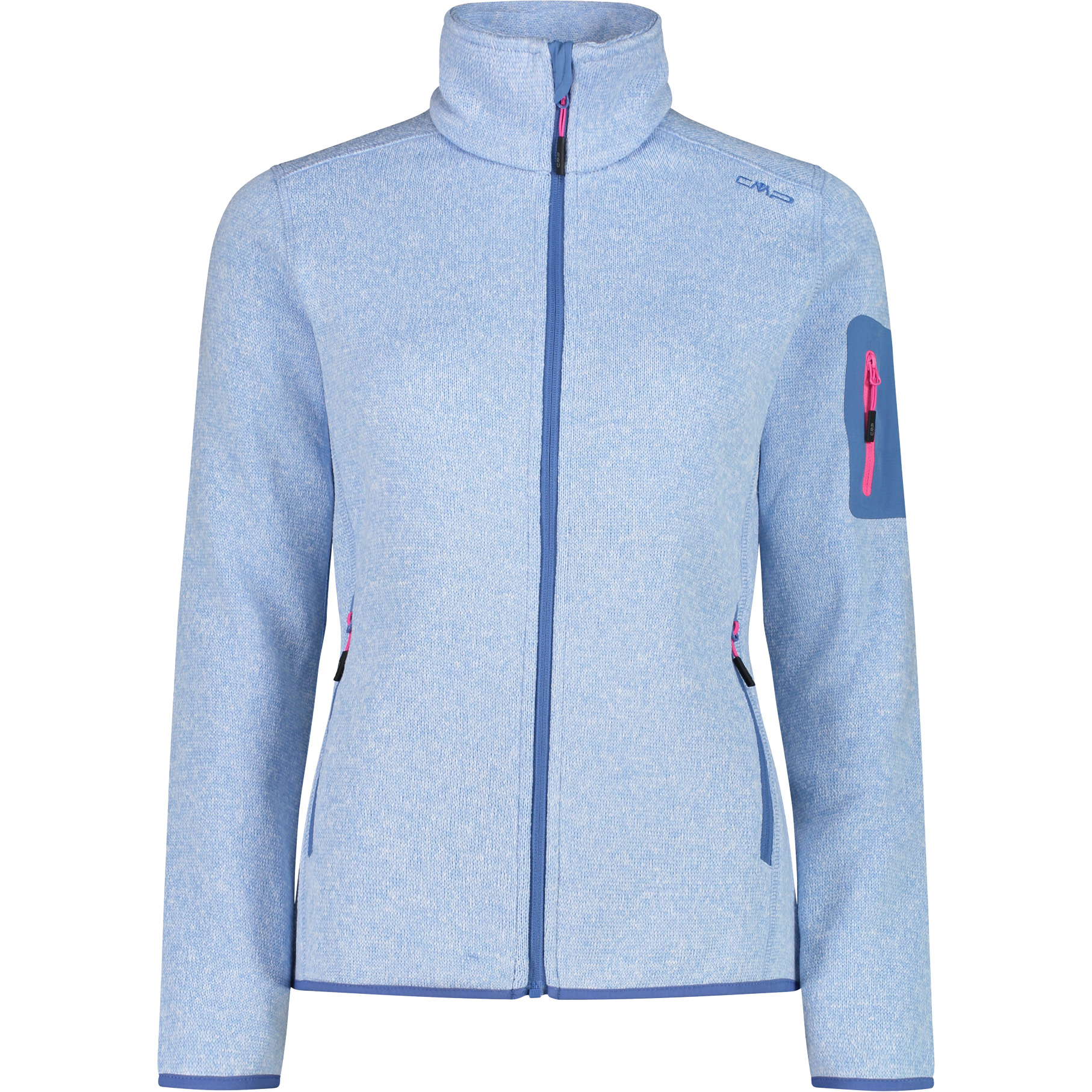 Knit-Tech Fleecejacke Damen sky