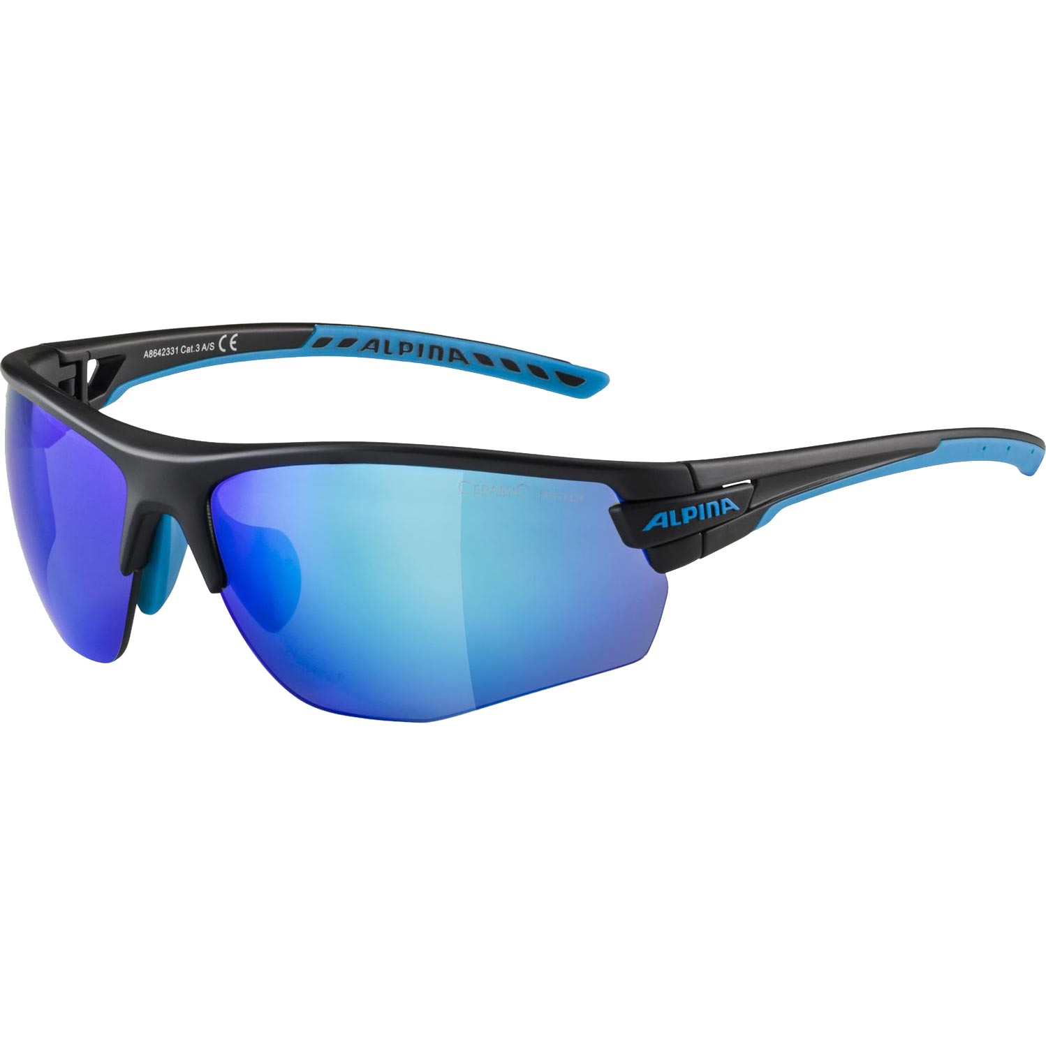 Tri-Scray 2.0 Sonnenbrille black matt cyan