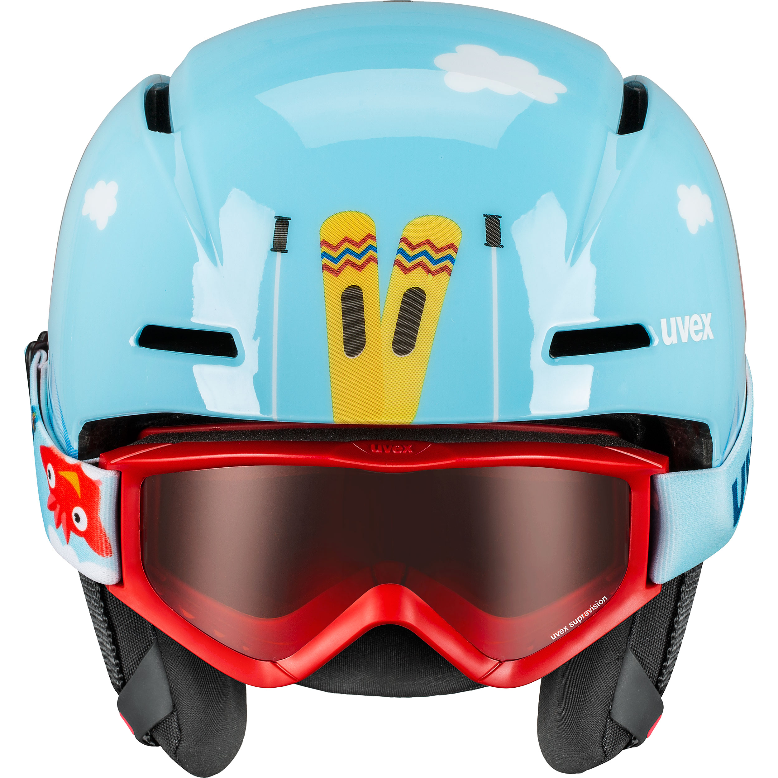 viti set Visor Helmet Kids light blue birdy