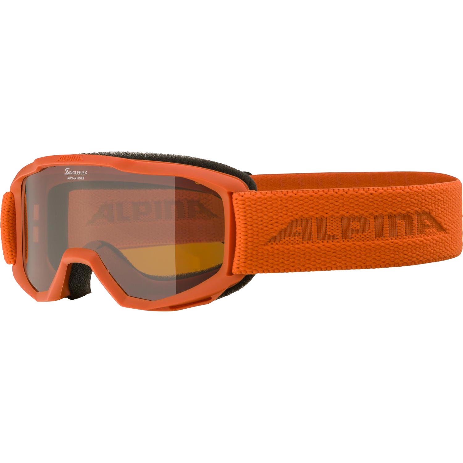 Piney Ski Goggles Kids pumpkin orange matt