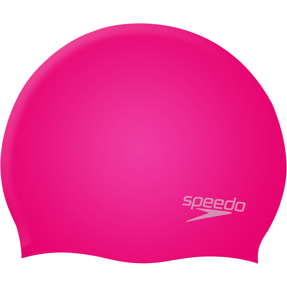 Plain Moulded Silicone Junior Badekappe Kinder cherry pink