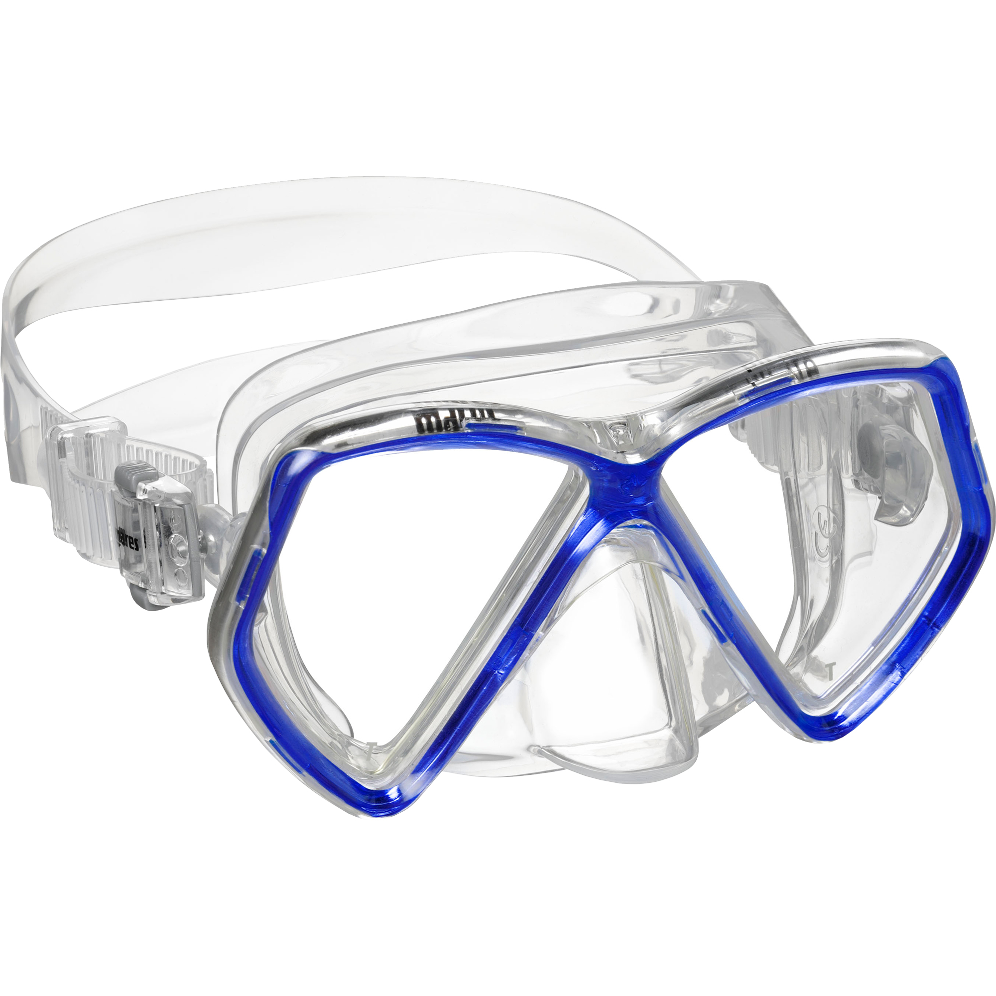 Pirate '10 Snorkeling Mask Kinder blue reflex clear