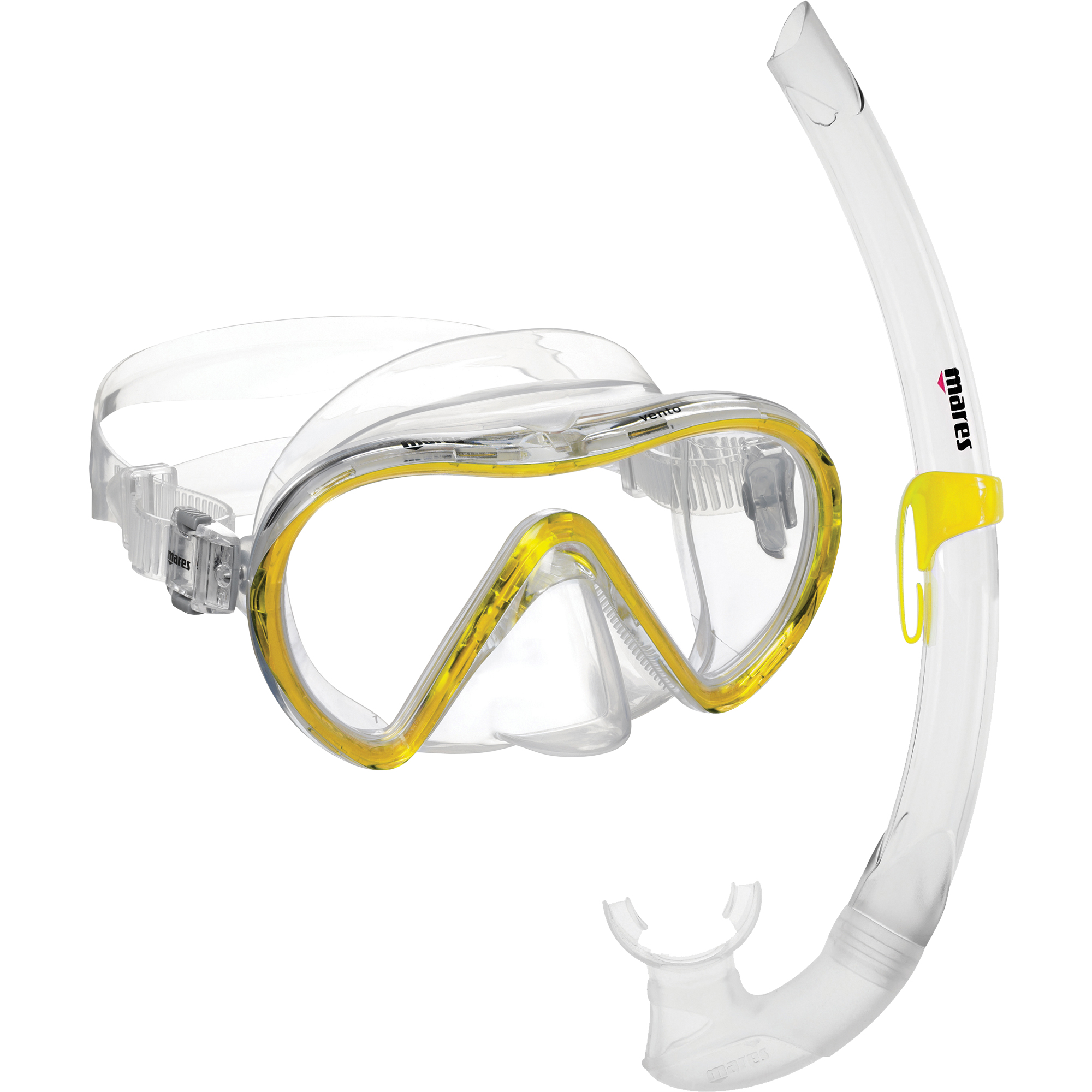 Vento Combo Snorkeling Set yellow reflex