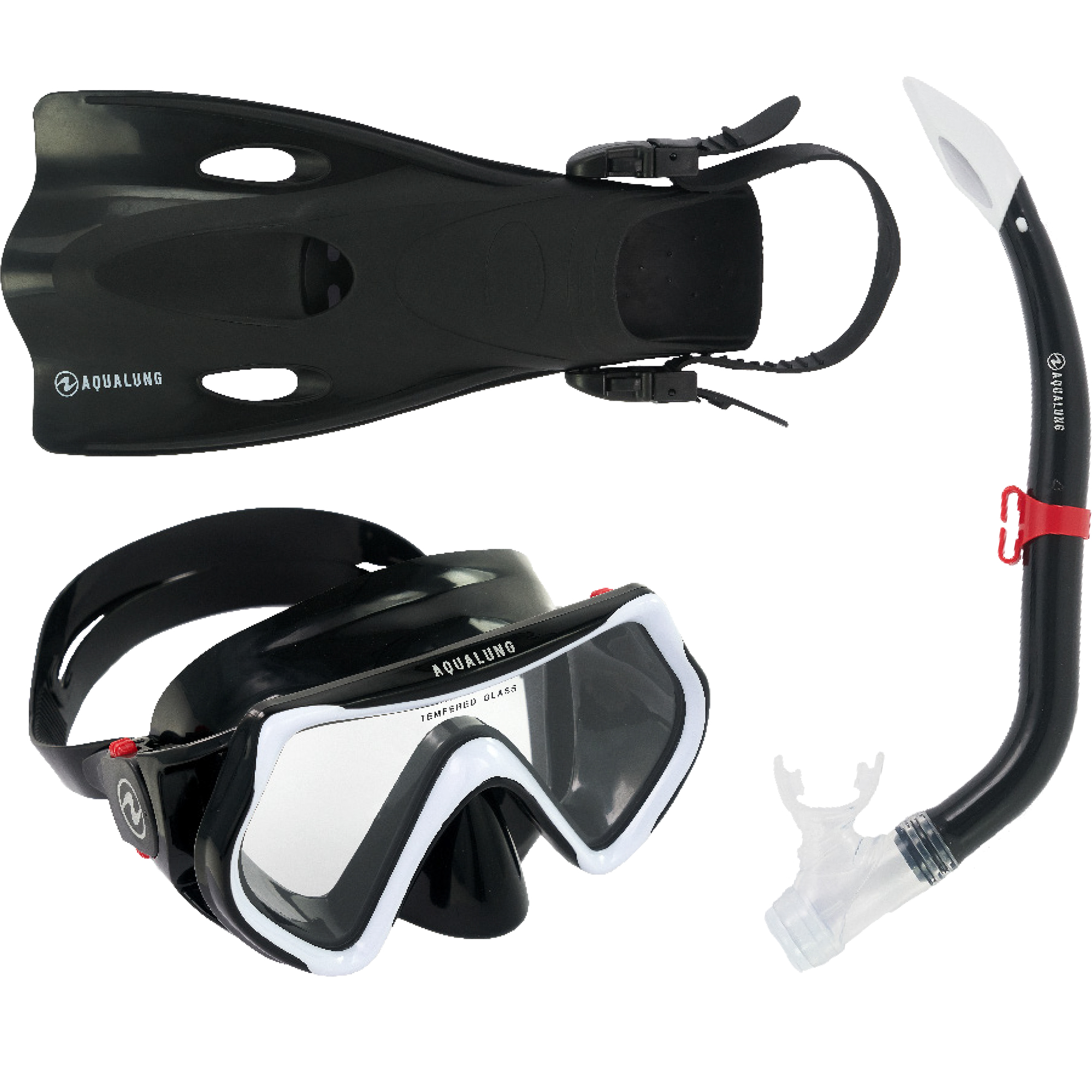 Hero Snorkel Set Kids black