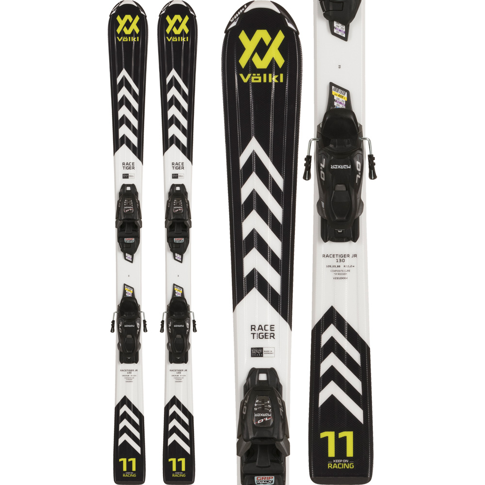 Racetiger JR Black 23/24 Kids Ski with Binding (80-130cm)