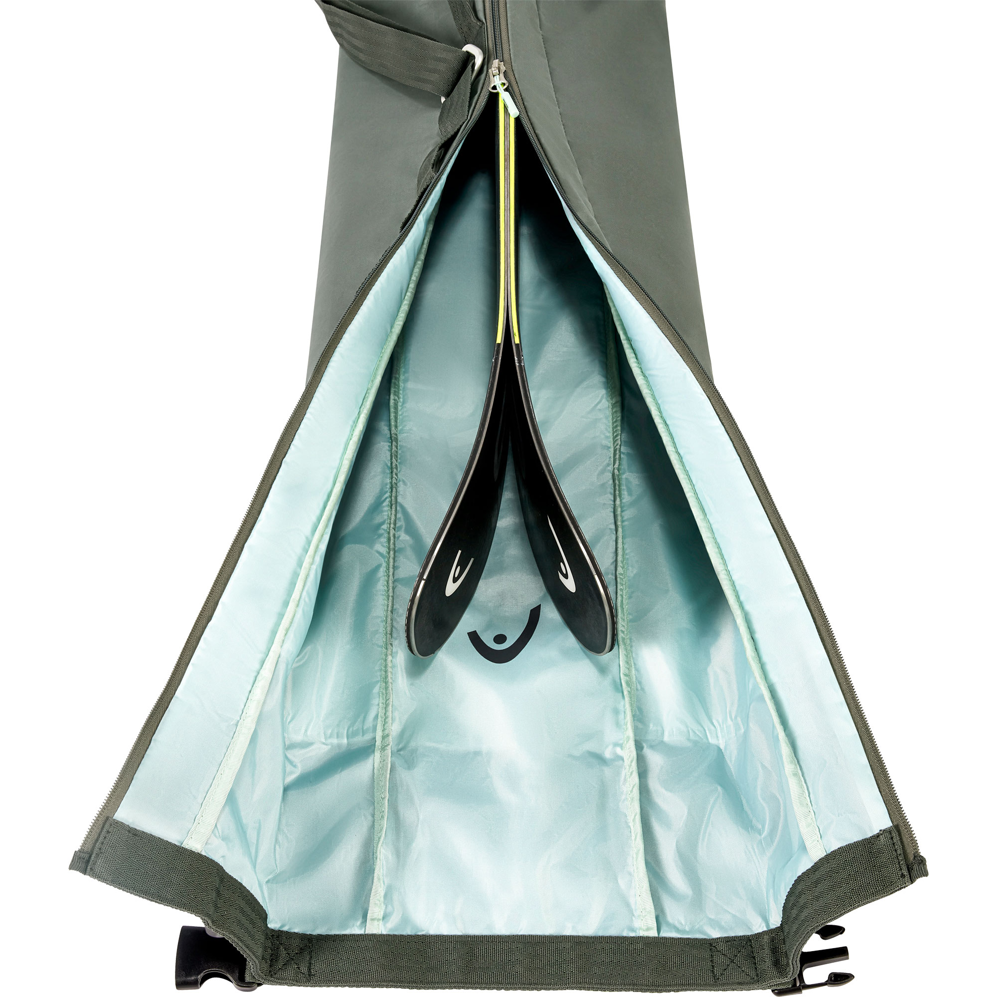 Women Single Skibag Skisack für 1 Paar Ski mint