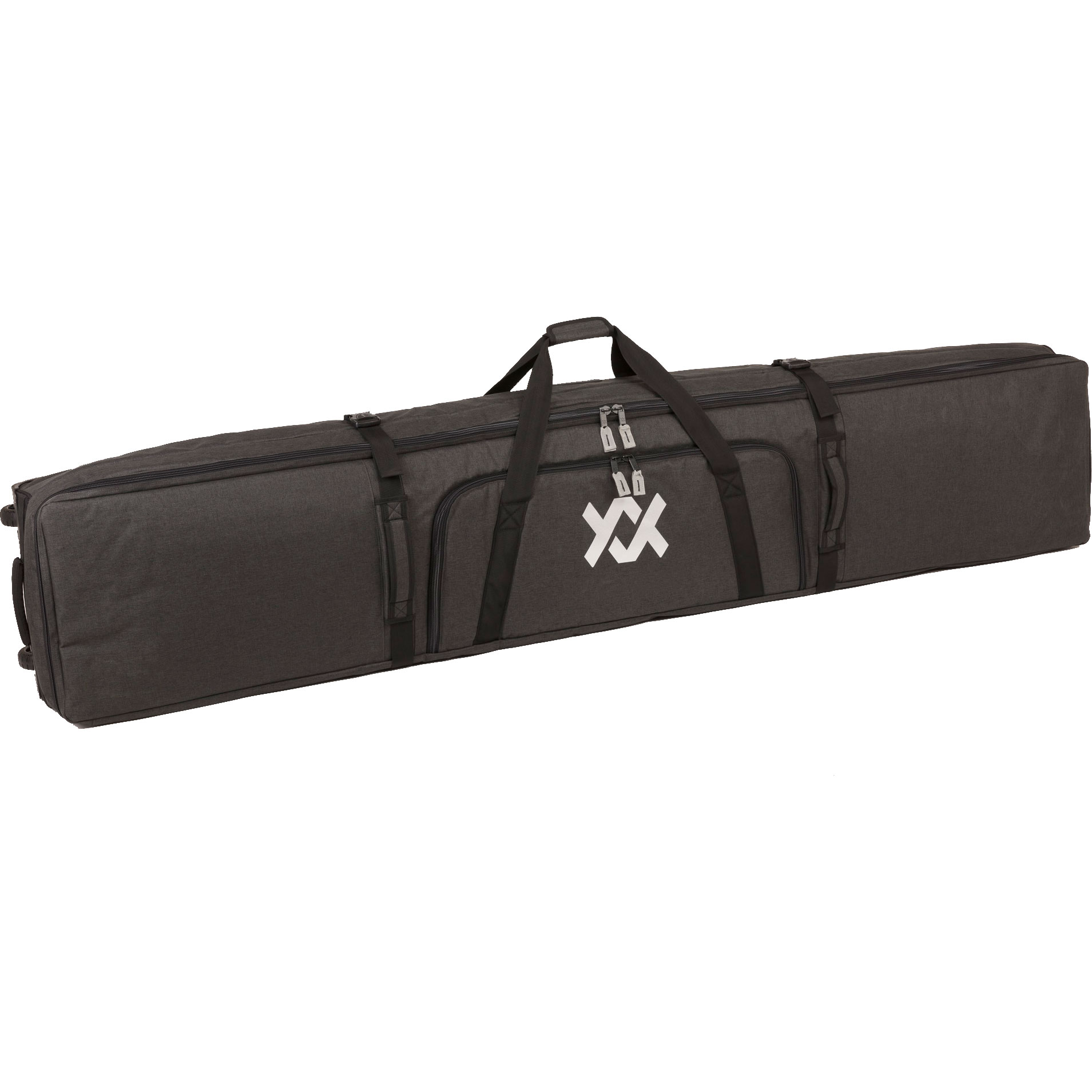 Rolling Double Ski Bag 185 cm grey