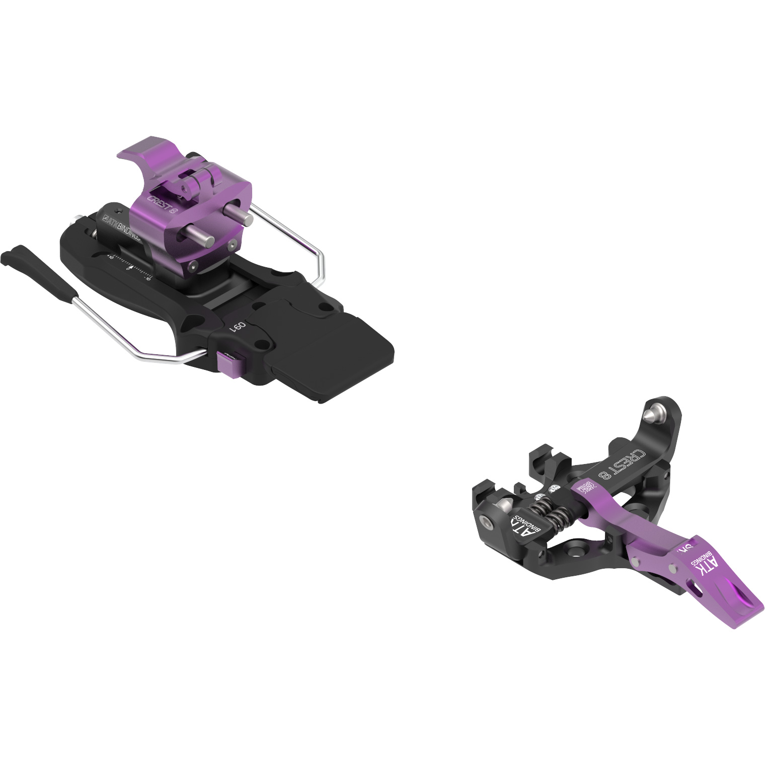 Crest 8 Touring Binding 97mm Brakes black purple