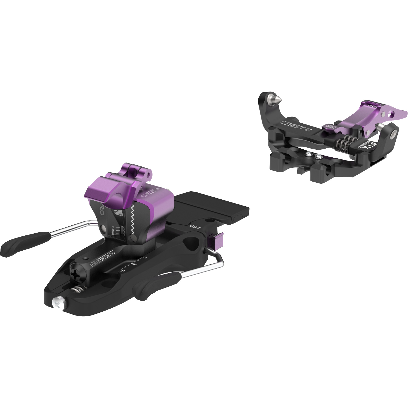 Crest 8 Touring Binding 97mm Brakes black purple