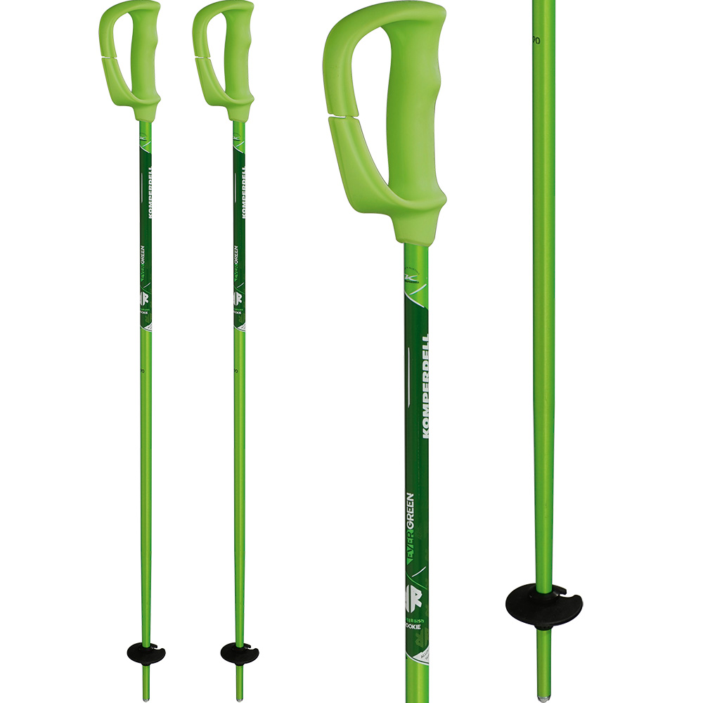 Green Rush Alpin Ski Poles Kids green