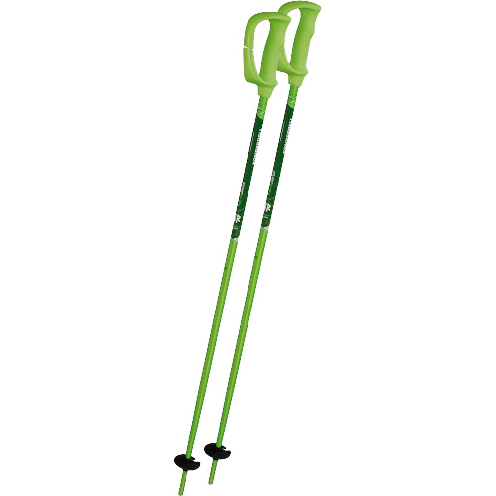 Green Rush Alpin Ski Poles Kids green