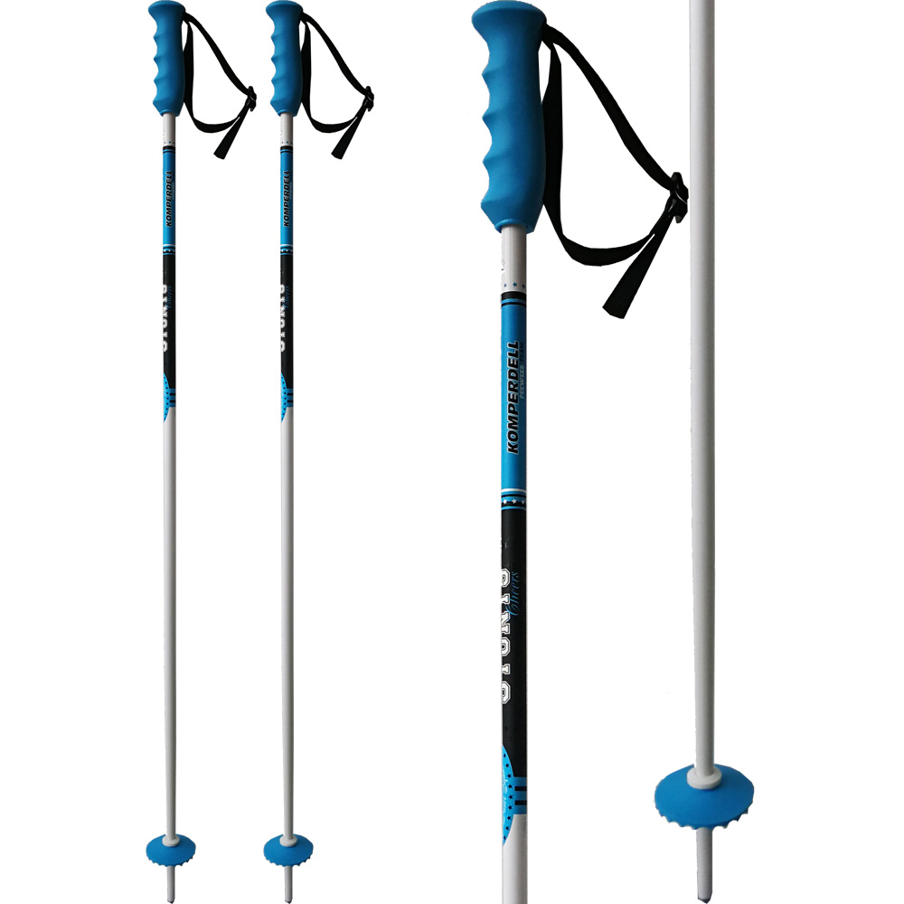 Peewees Stunts Junior Alpine Ski Poles Kids white blue black