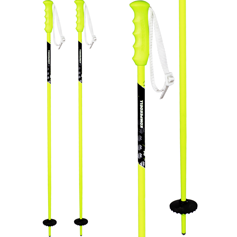 Bright Yellow Alpine Ski Poles Kids yellow