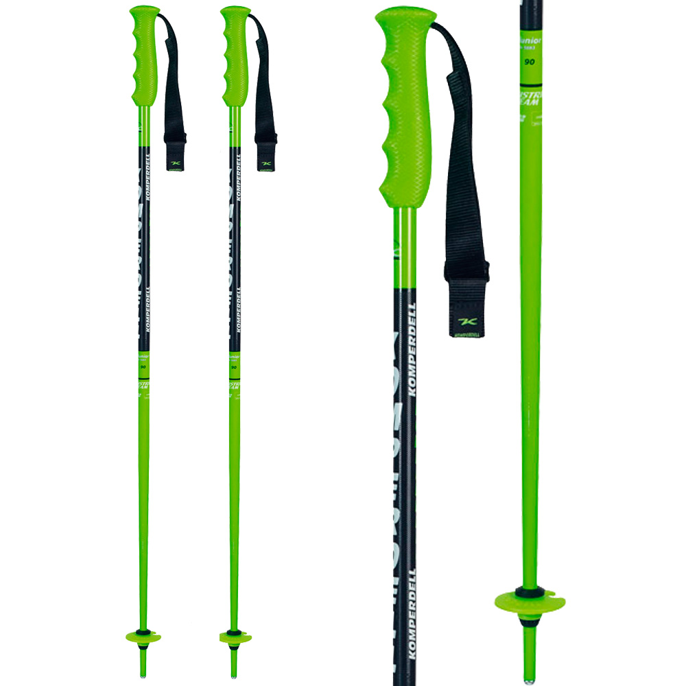 Nationalteam Junior Alpine Ski Poles Kids green