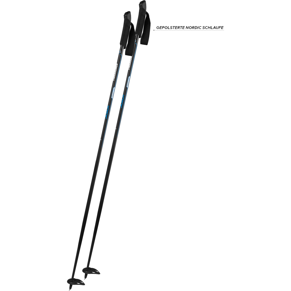 Nordic Adventure Cross-Country Pole black blue