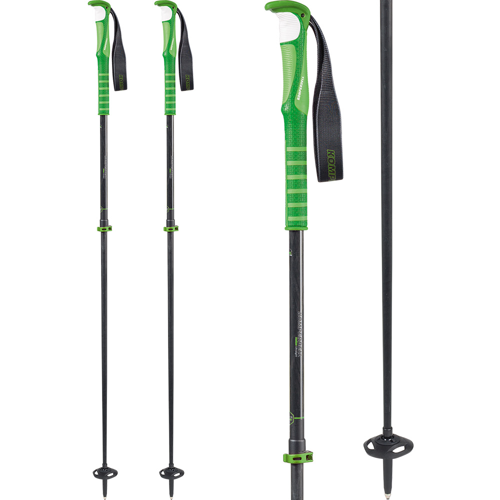 Carbon C.7 Ascent Touring Ski Poles green