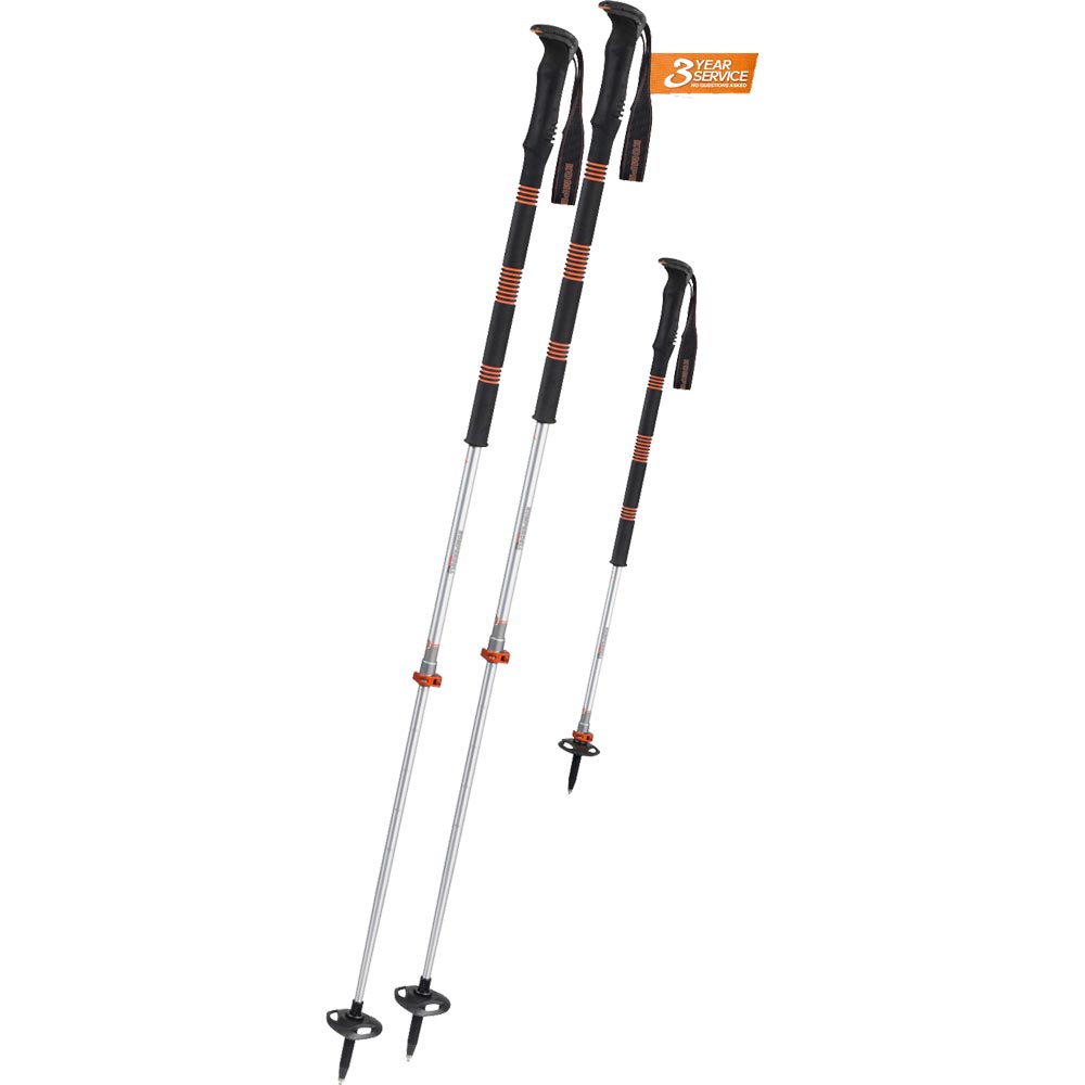 Contour Titanal II Foam Ski-Touring Poles schwarz orange silber