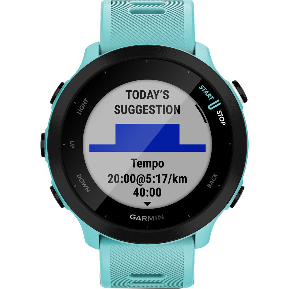 Forerunner® 55 Watch turquoise blue black