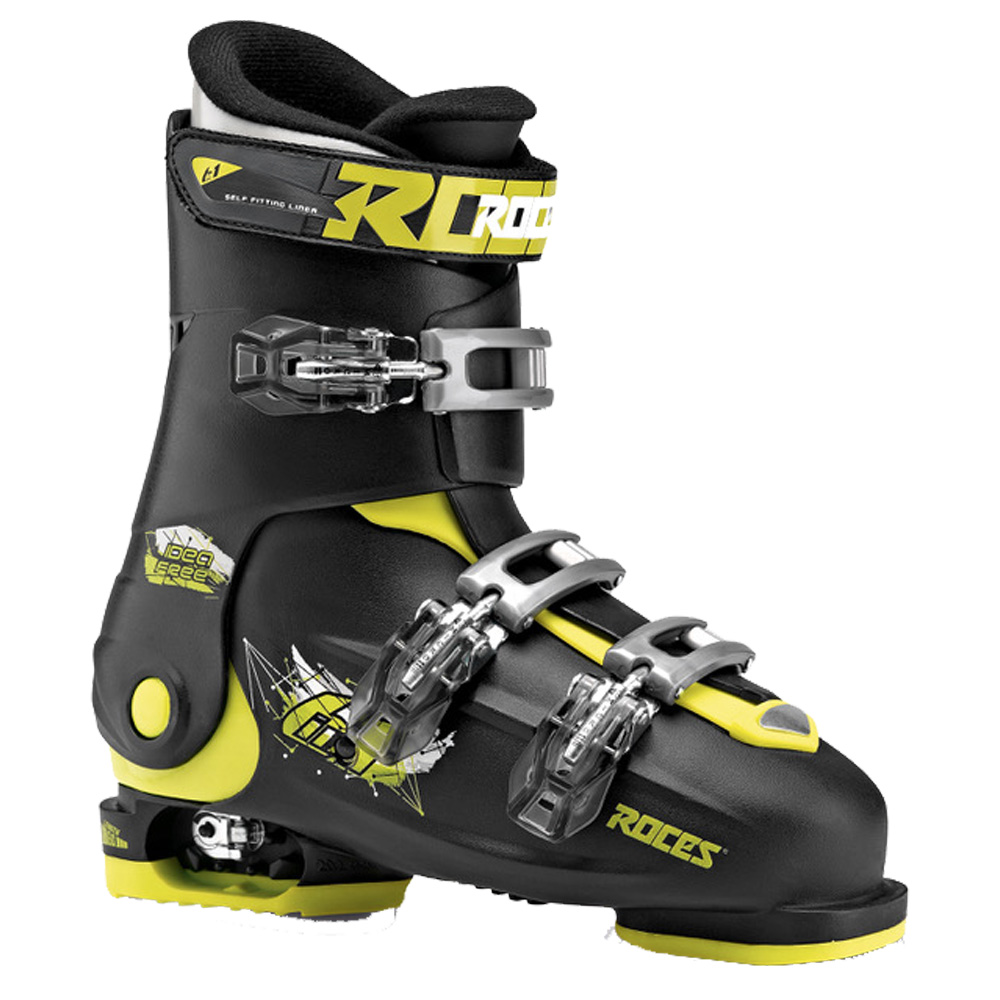 Idea Free Skiboot adjustable L Kids black lime