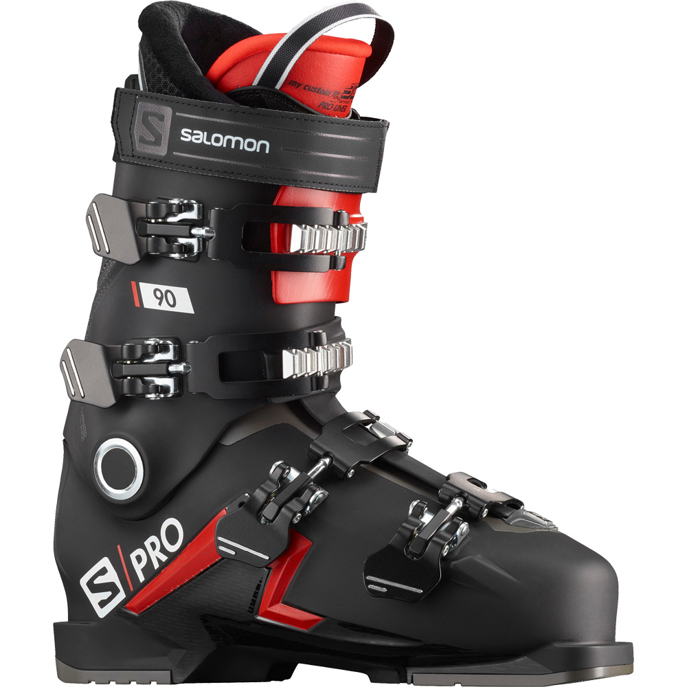 S/Pro 90 Alpin Skischuhe Herren schwarz rot