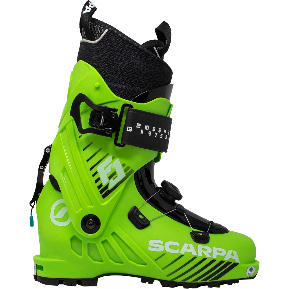 F1 Junior Touring Ski Boots Kids green lime