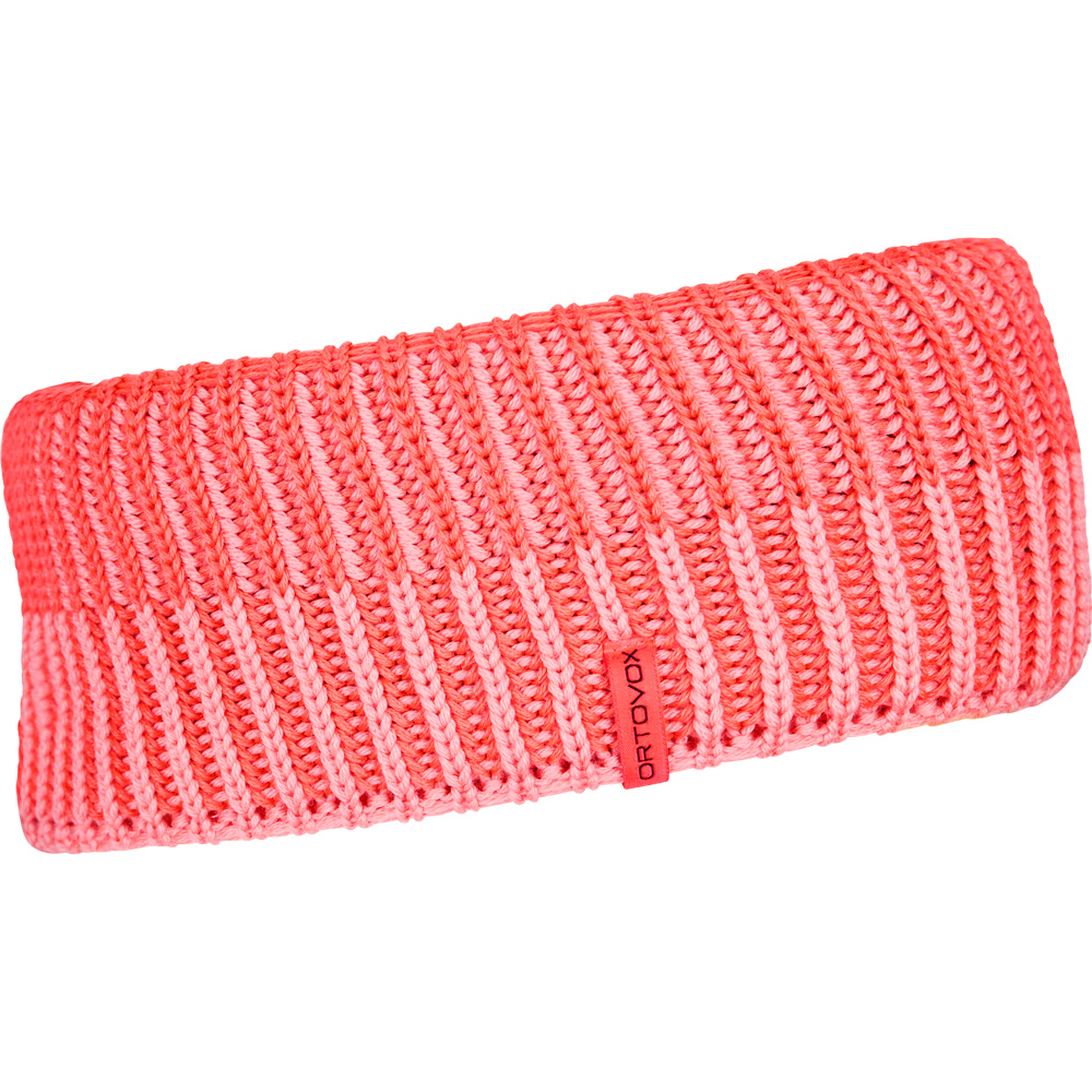 Deep Knit Stirnband Damen coral