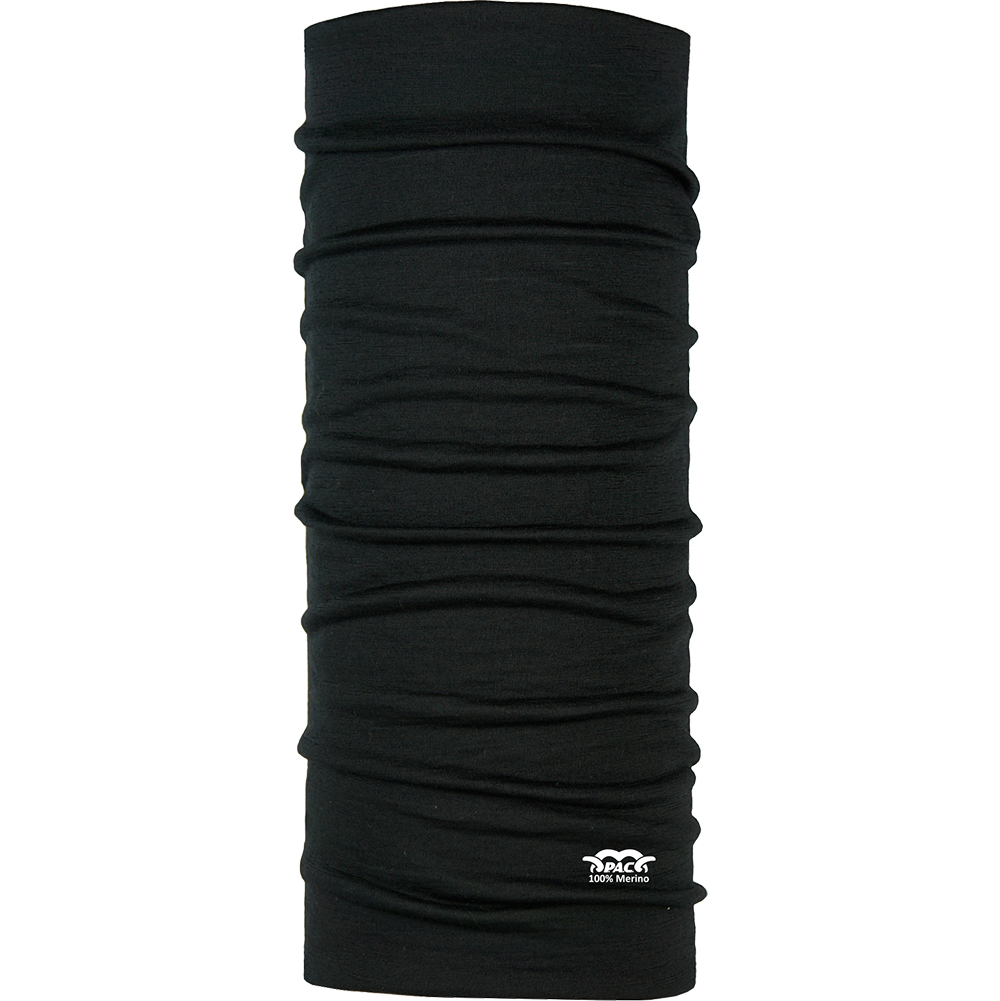 Merino Wool Multifunctional Tubular total black