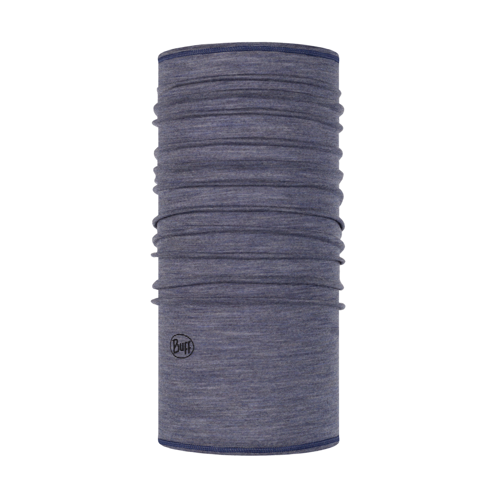 Lightweight Merino Wool Tubular light denim multi stripes