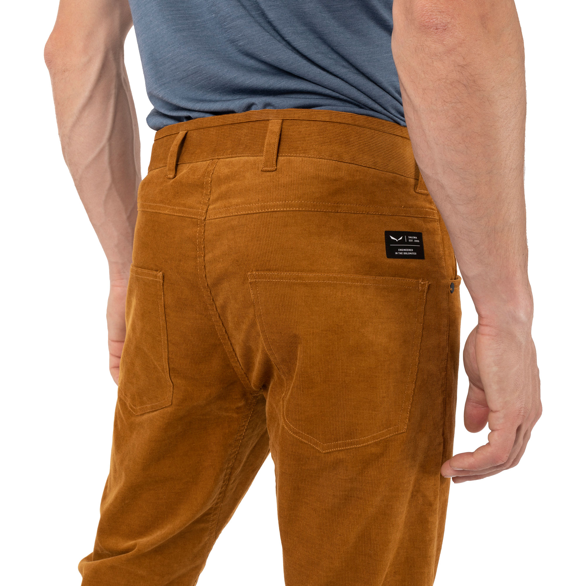 Fanes Hemp Corduroy Pants Men golden brown