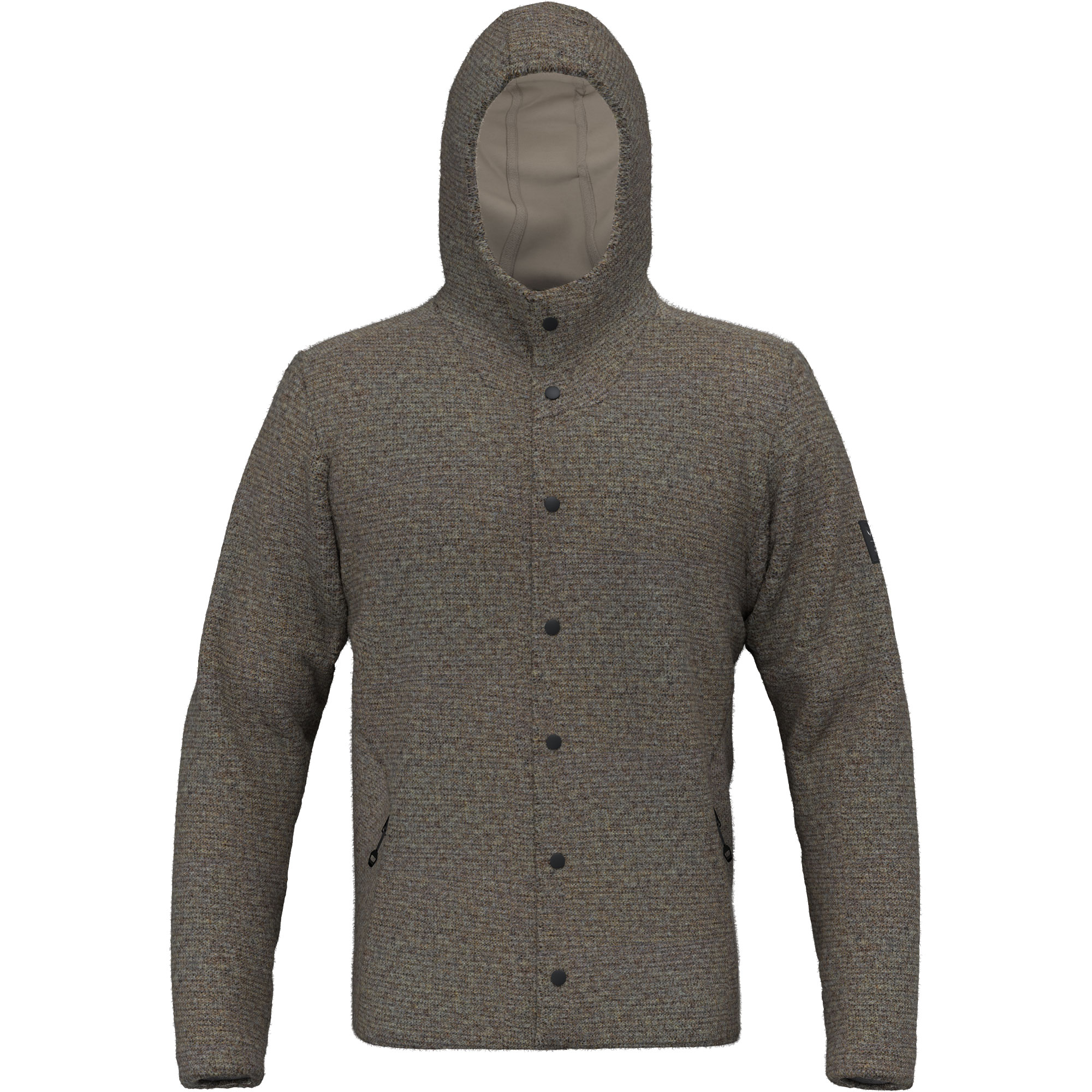 Sarner Hooded Wool Jacket Men undyed