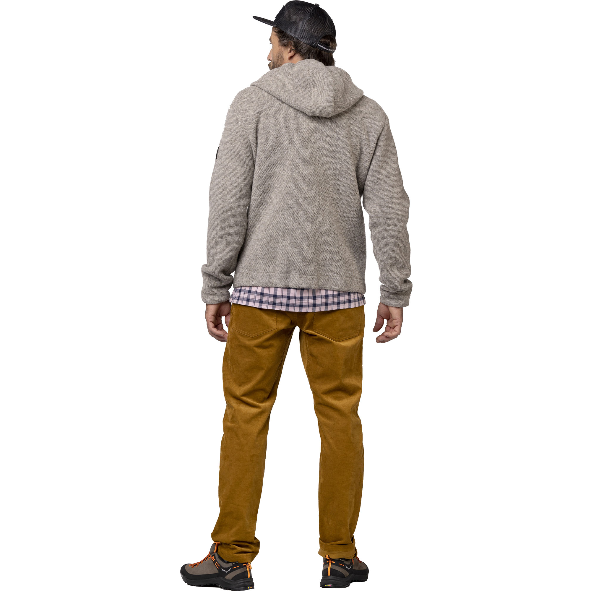  Sarner Woll-Kapuzenjacke Herren undyed