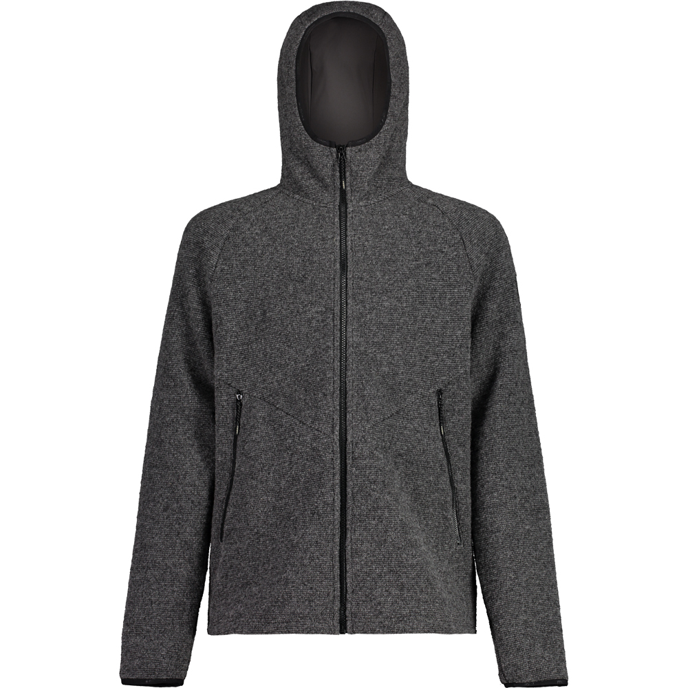 YulM. Hooded Jacket Men grey melange