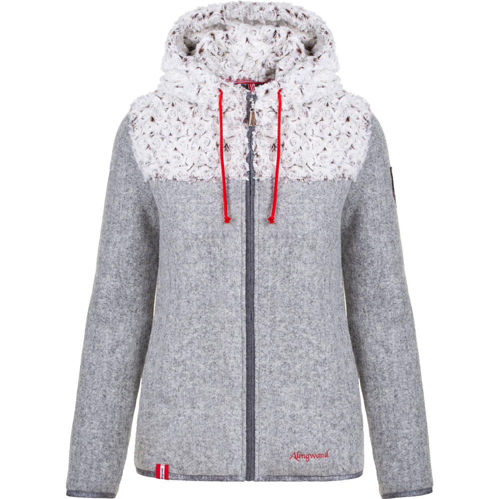 Heiggerkogel Kapuzenjacke Damen grau beige