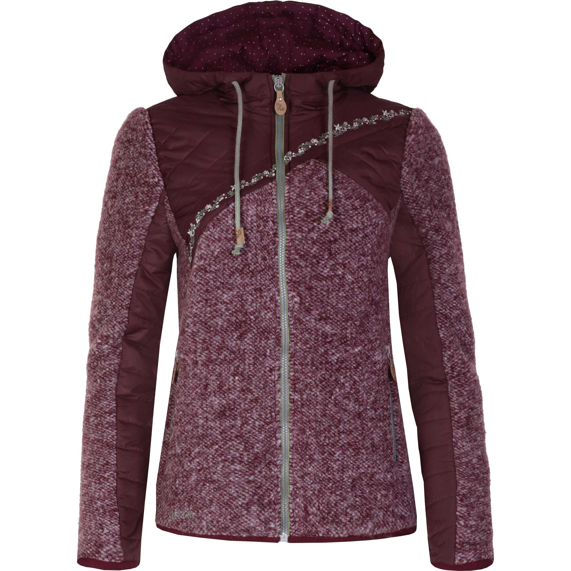 Harburg Zip Hoodie Women aubergiene