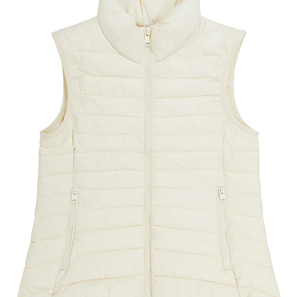 Light Padded Vest Woman whitecap gray