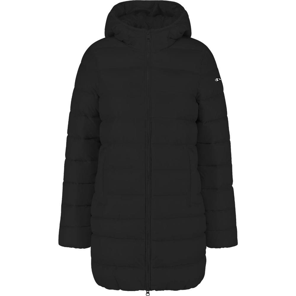 Hooded Polyfilled Jacket Women black beauty